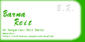 barna reit business card
